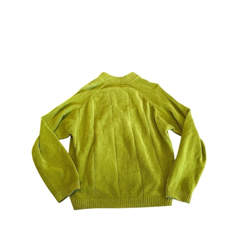 TOMMY BAHAMA Island Soft Ribbed Quarter Zip Sweater  Men's Medium‎ Green